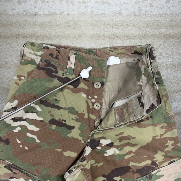Vintage Military Camo Tactical Pants Baggy Cargos XS Regular Multi Terrain 90s - Picture 4 of 6